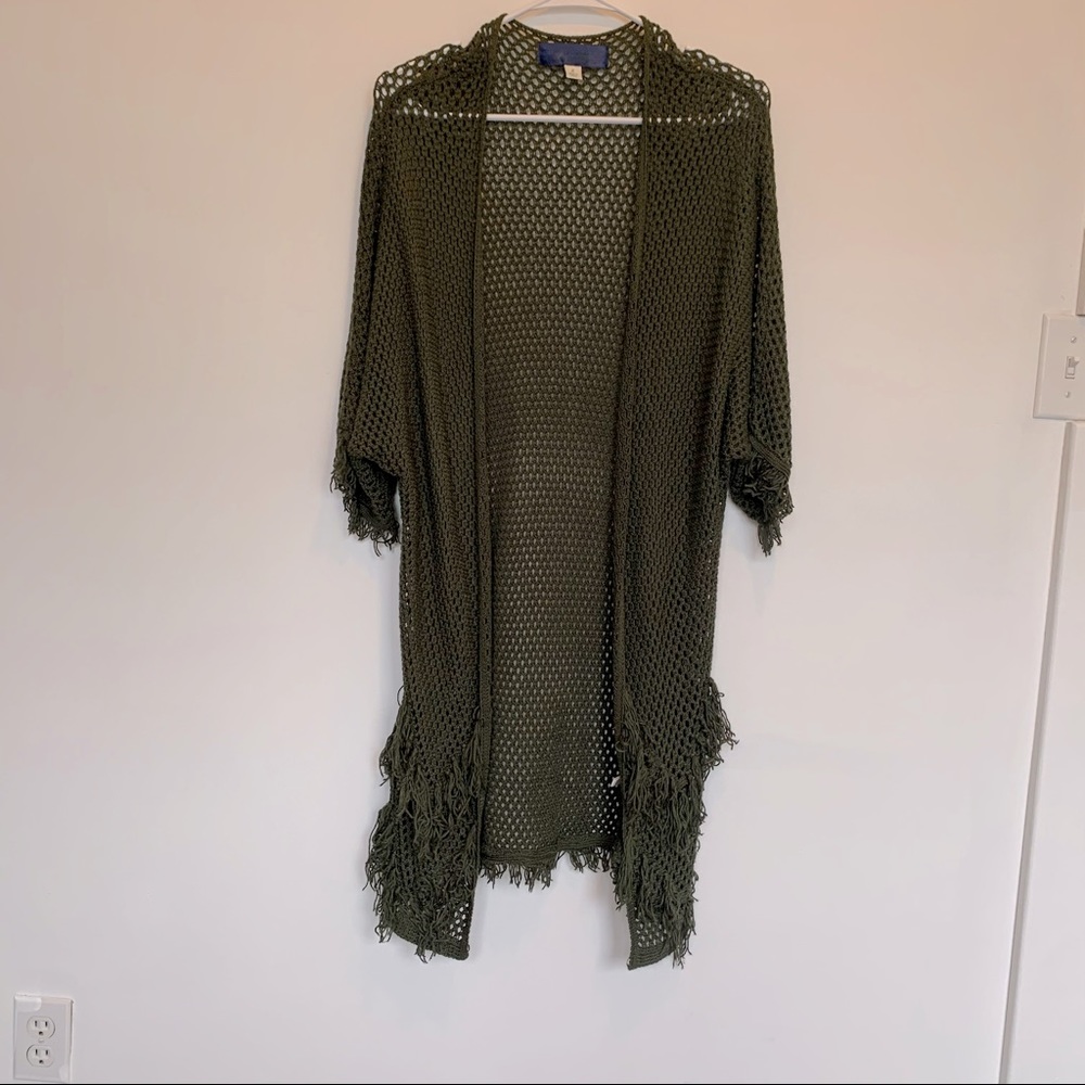 Blue Rain Crochet Cardigan Shaw